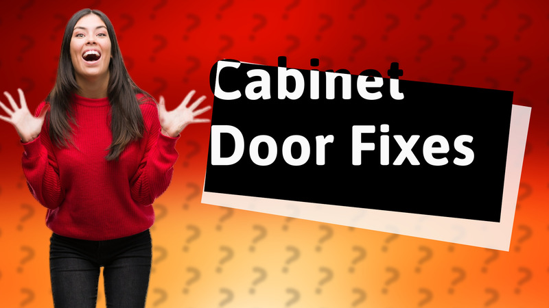 Cabinet Door Fixes