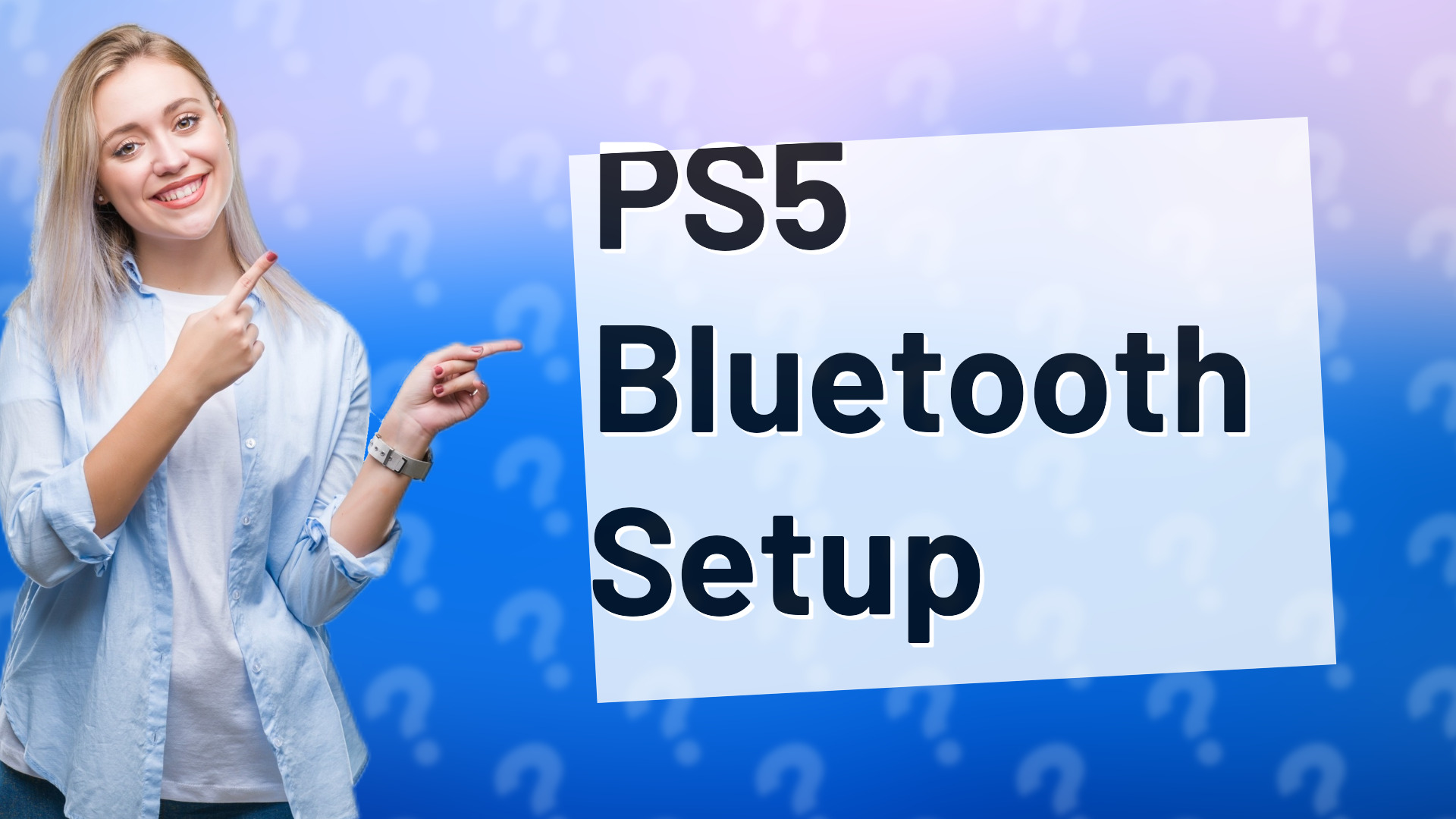 PS5 Bluetooth Setup