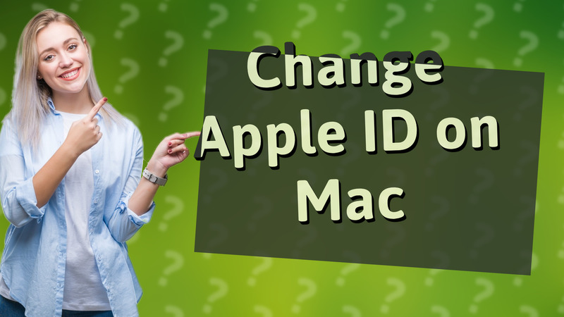 Change Apple ID on Mac