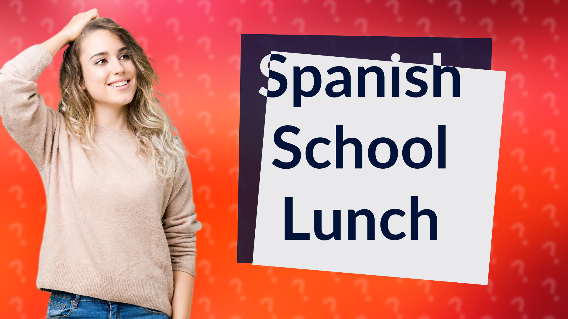 Spanish School Lunch