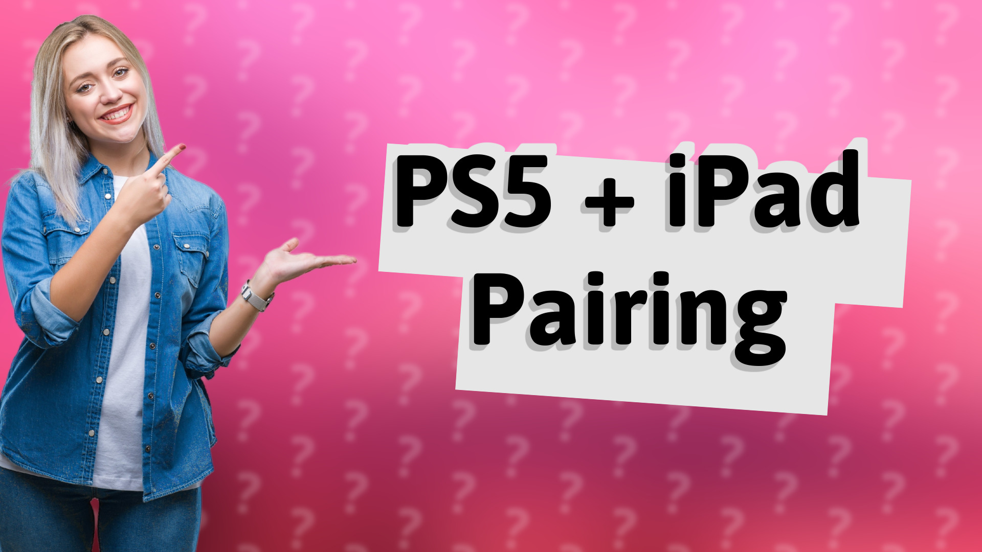 PS5 + iPad Pairing