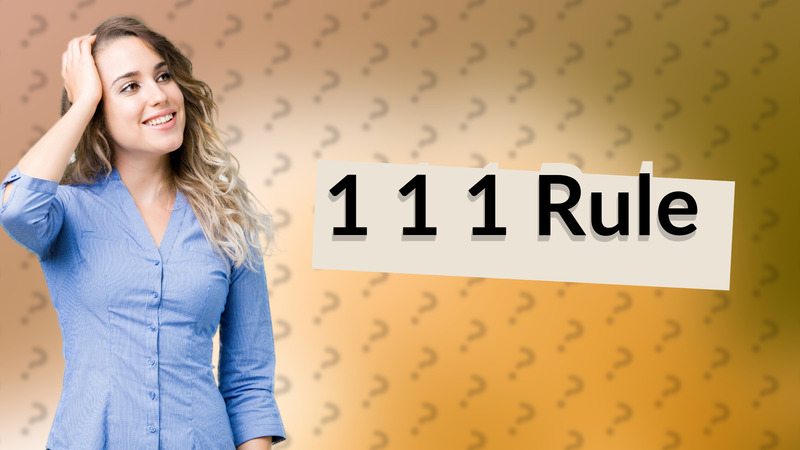1 1 1 Rule