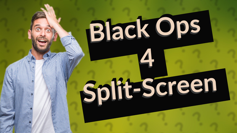 Black Ops 4 Split-Screen