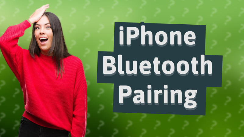 iPhone Bluetooth Pairing