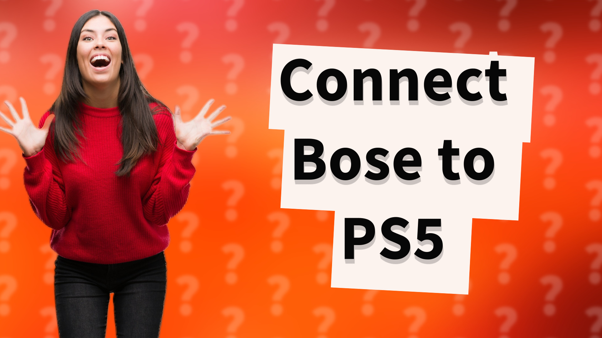Connect Bose to PS5
