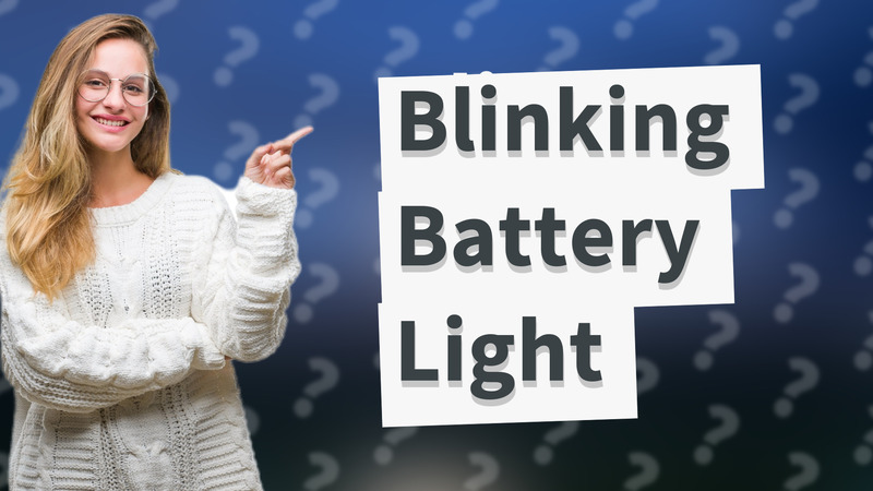 Blinking Battery Light