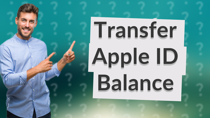 Transfer Apple ID Balance