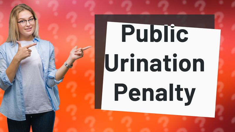 Public Urination Penalty
