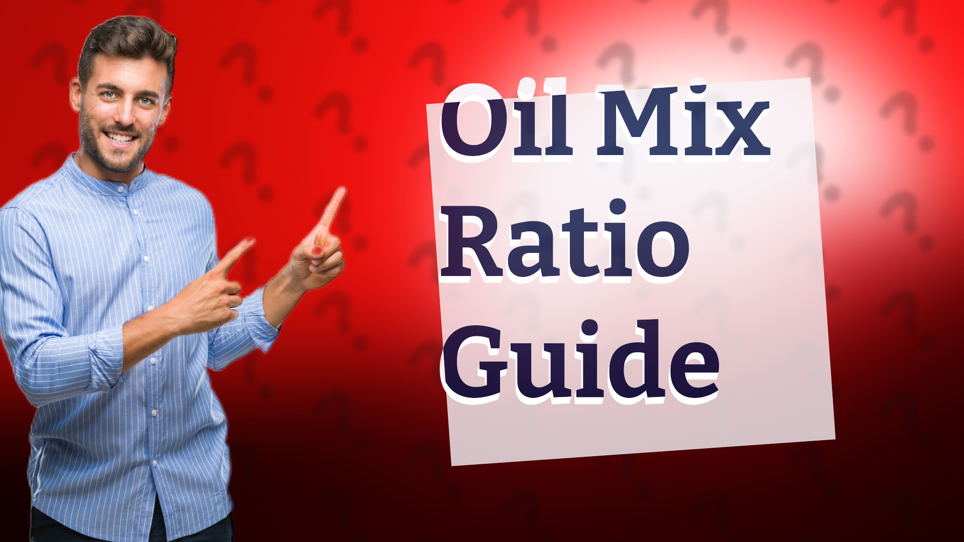 Oil Mix Ratio Guide