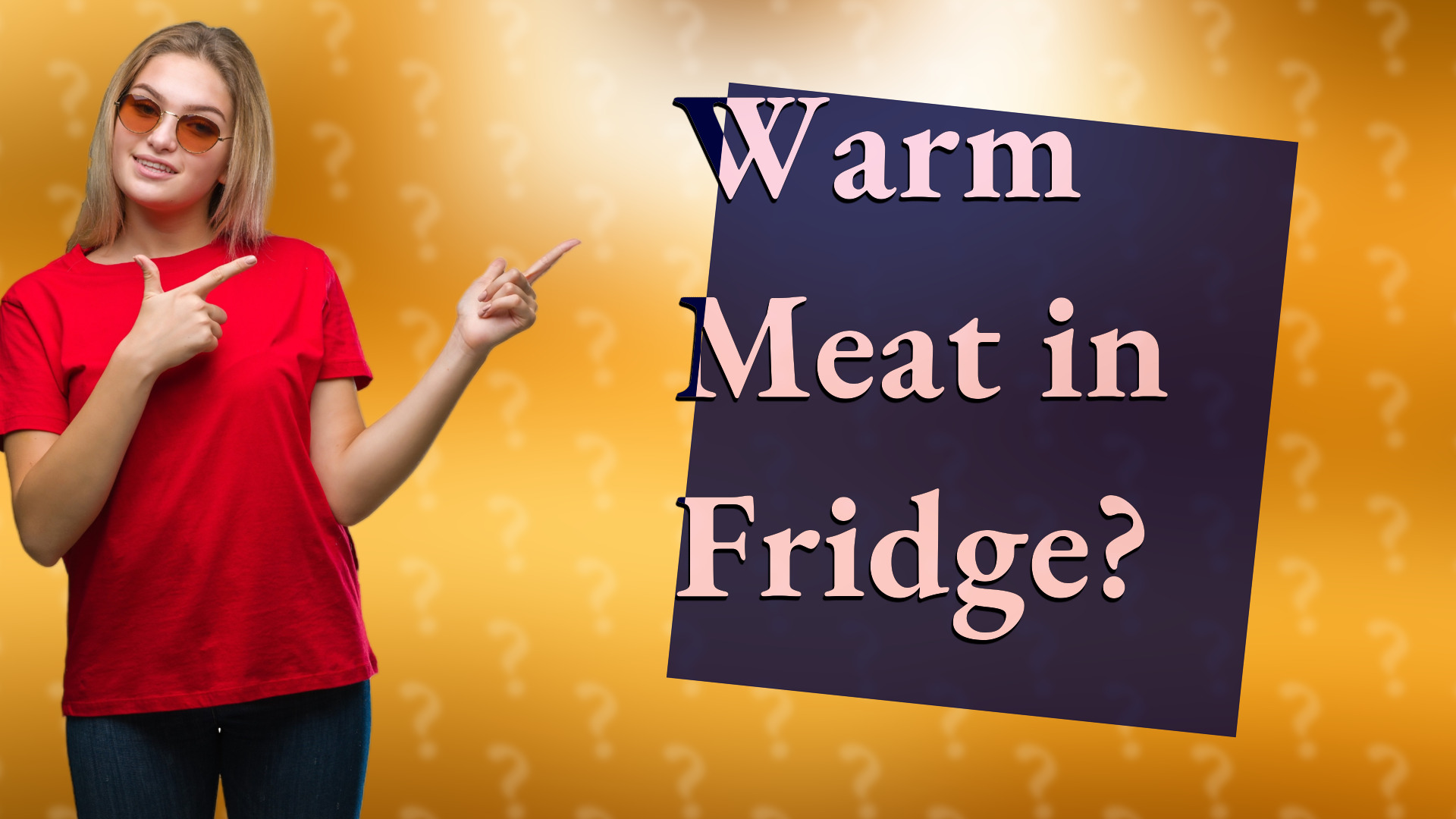 Warm Meat in Fridge?