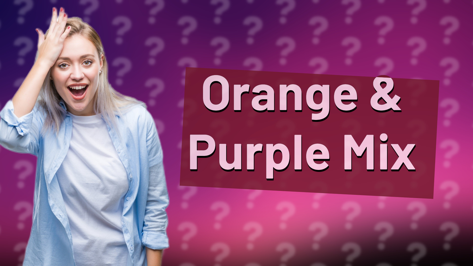 Orange & Purple Mix