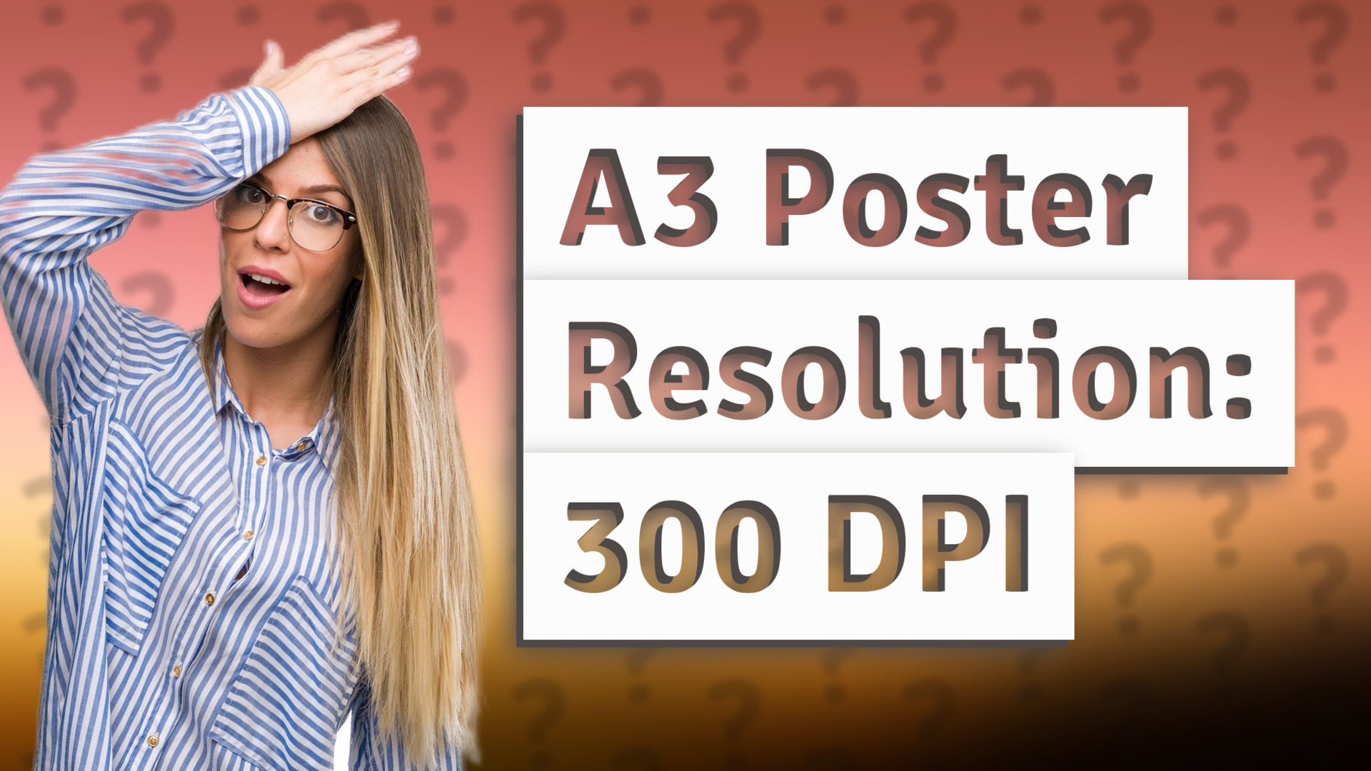 A3 Poster Resolution: 300 DPI