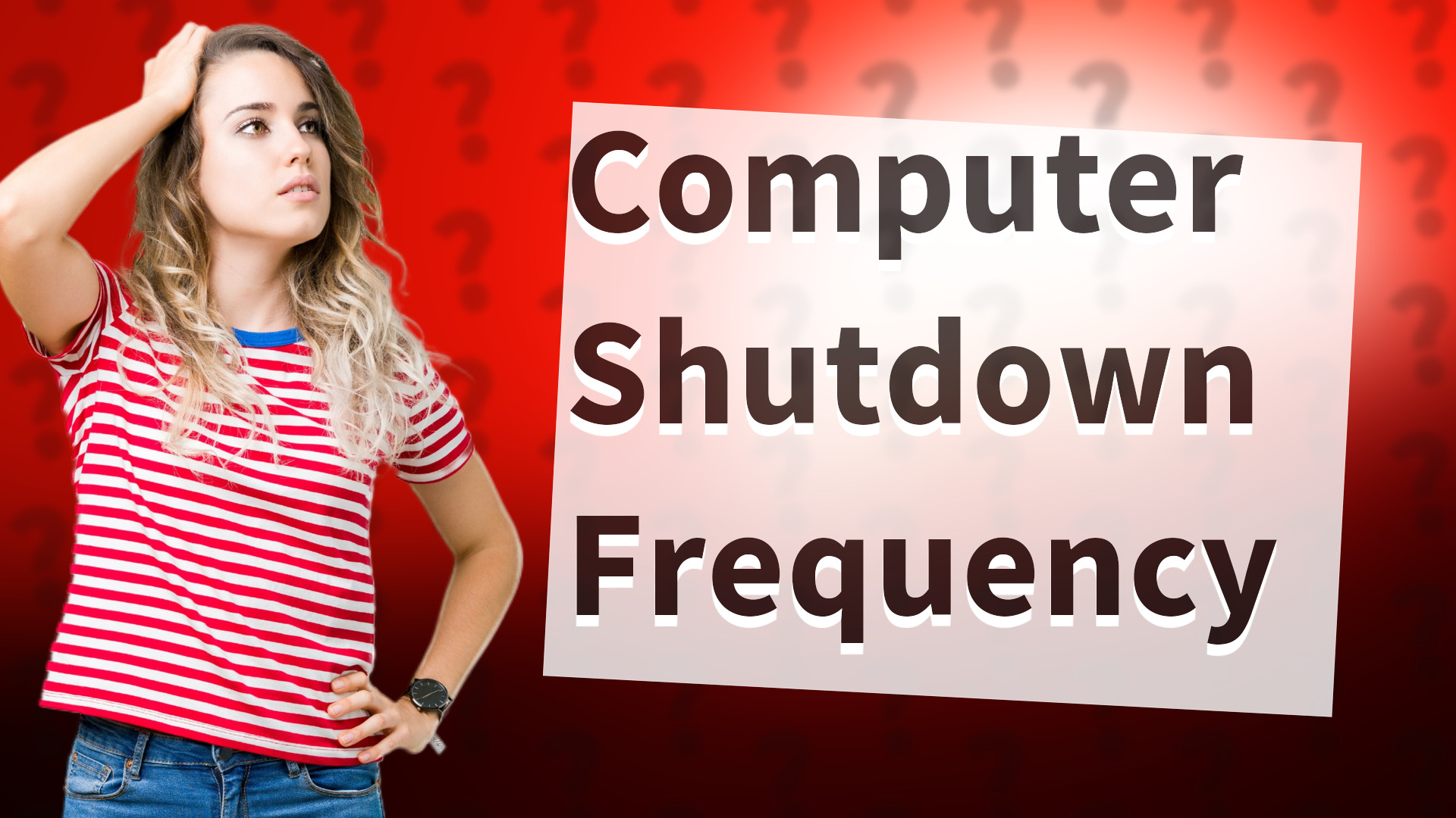 Computer Shutdown Frequency