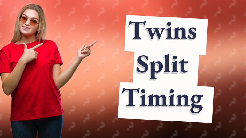 Twins Split Timing