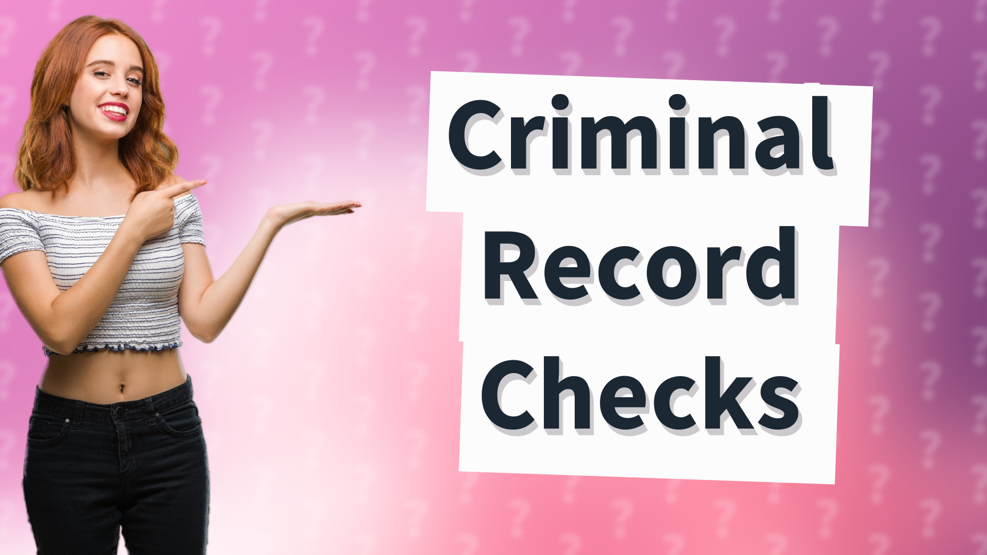 Criminal Record Checks