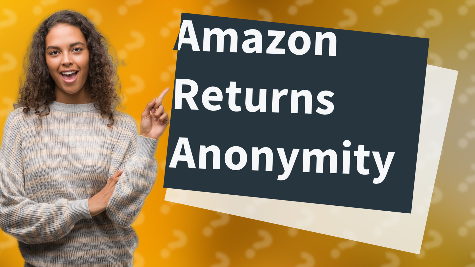 Amazon Returns Anonymity