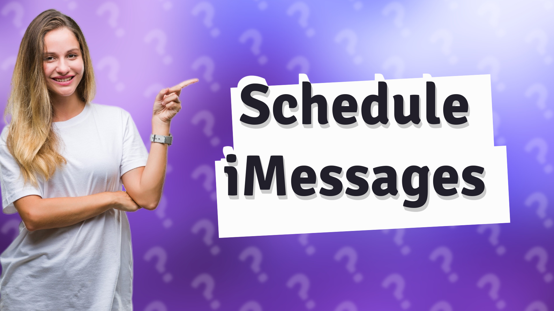 Schedule iMessages