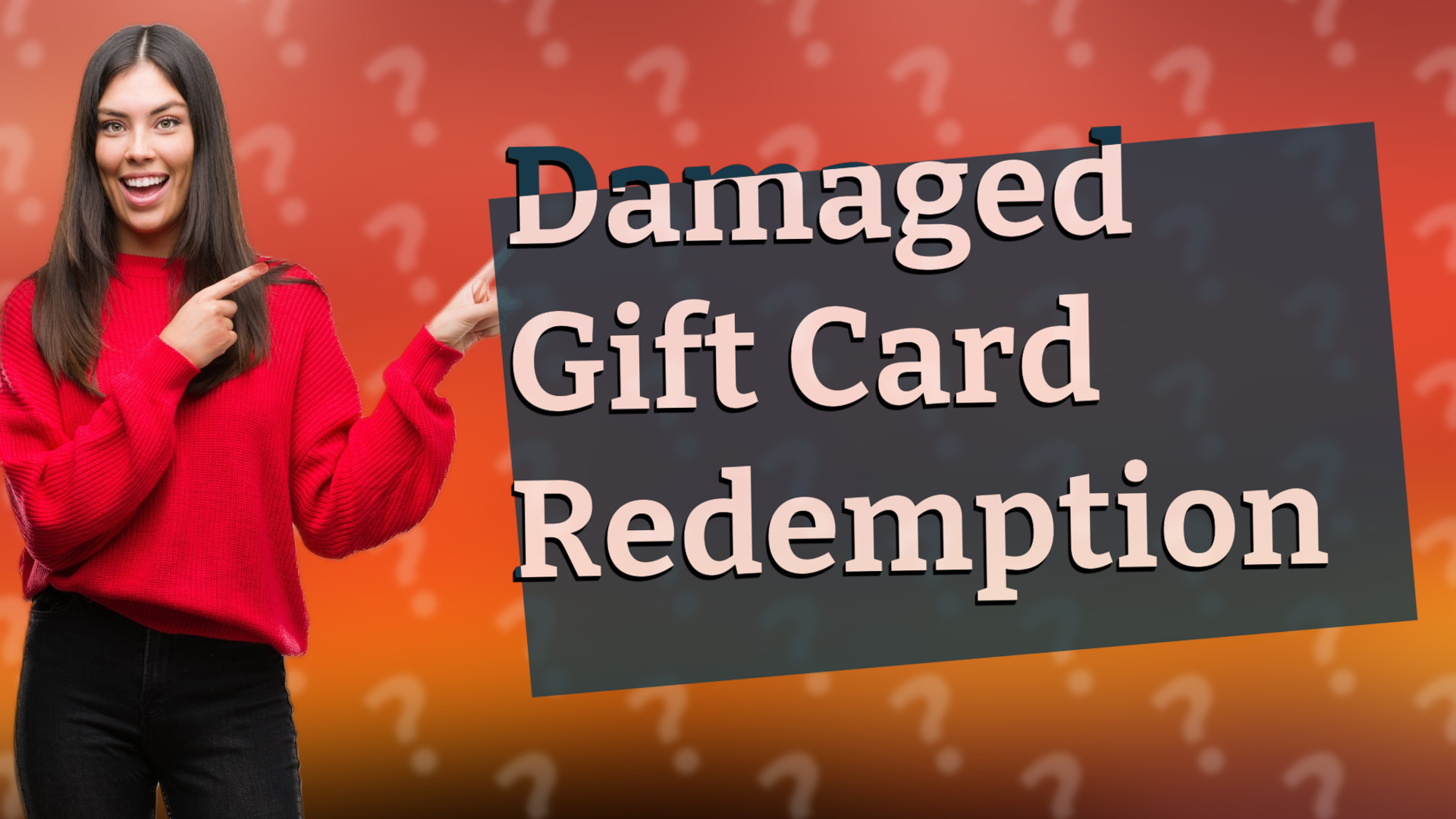 Damaged Gift Card Redemption