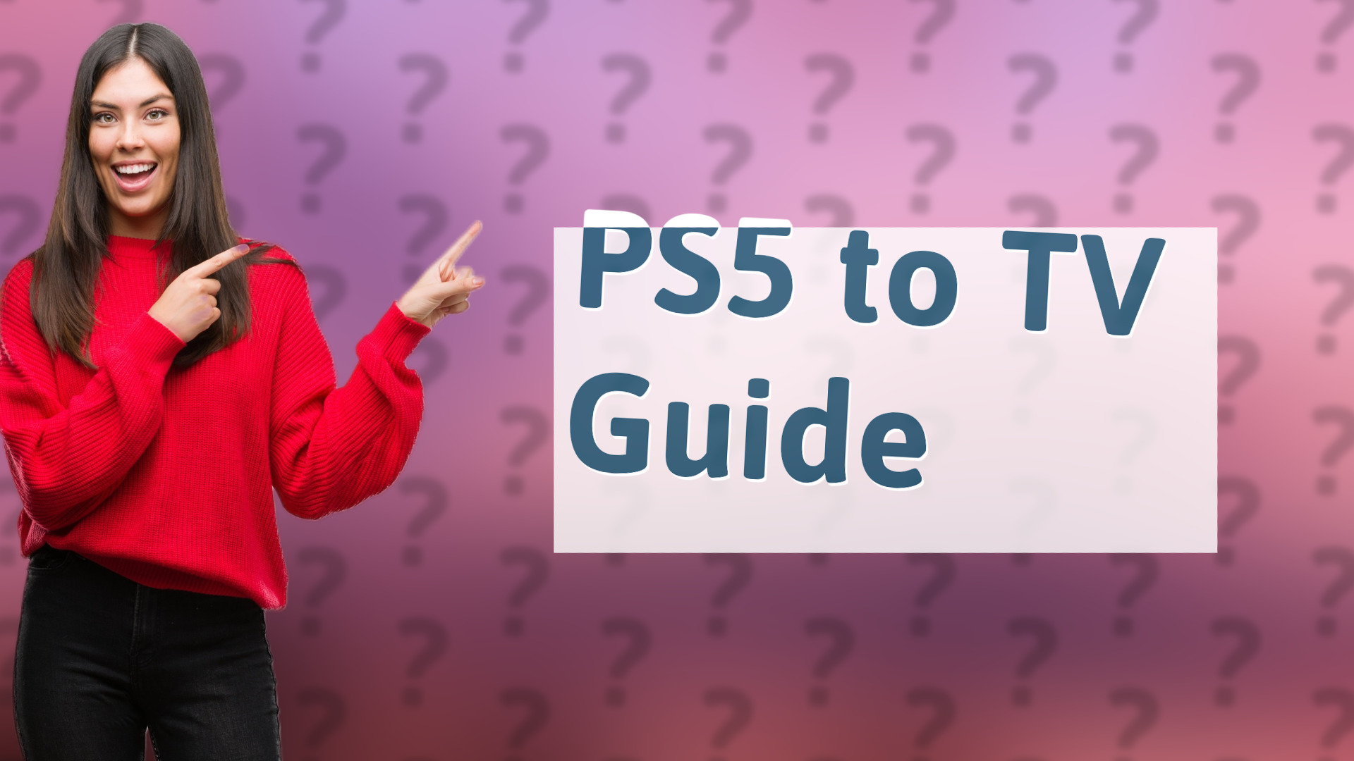 PS5 to TV Guide