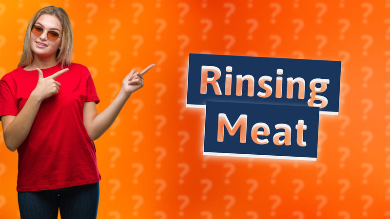 Rinsing Meat