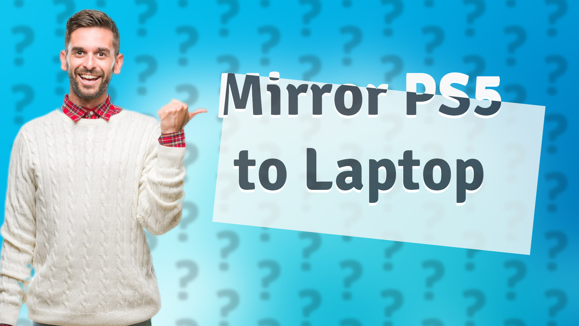 Mirror PS5 to Laptop