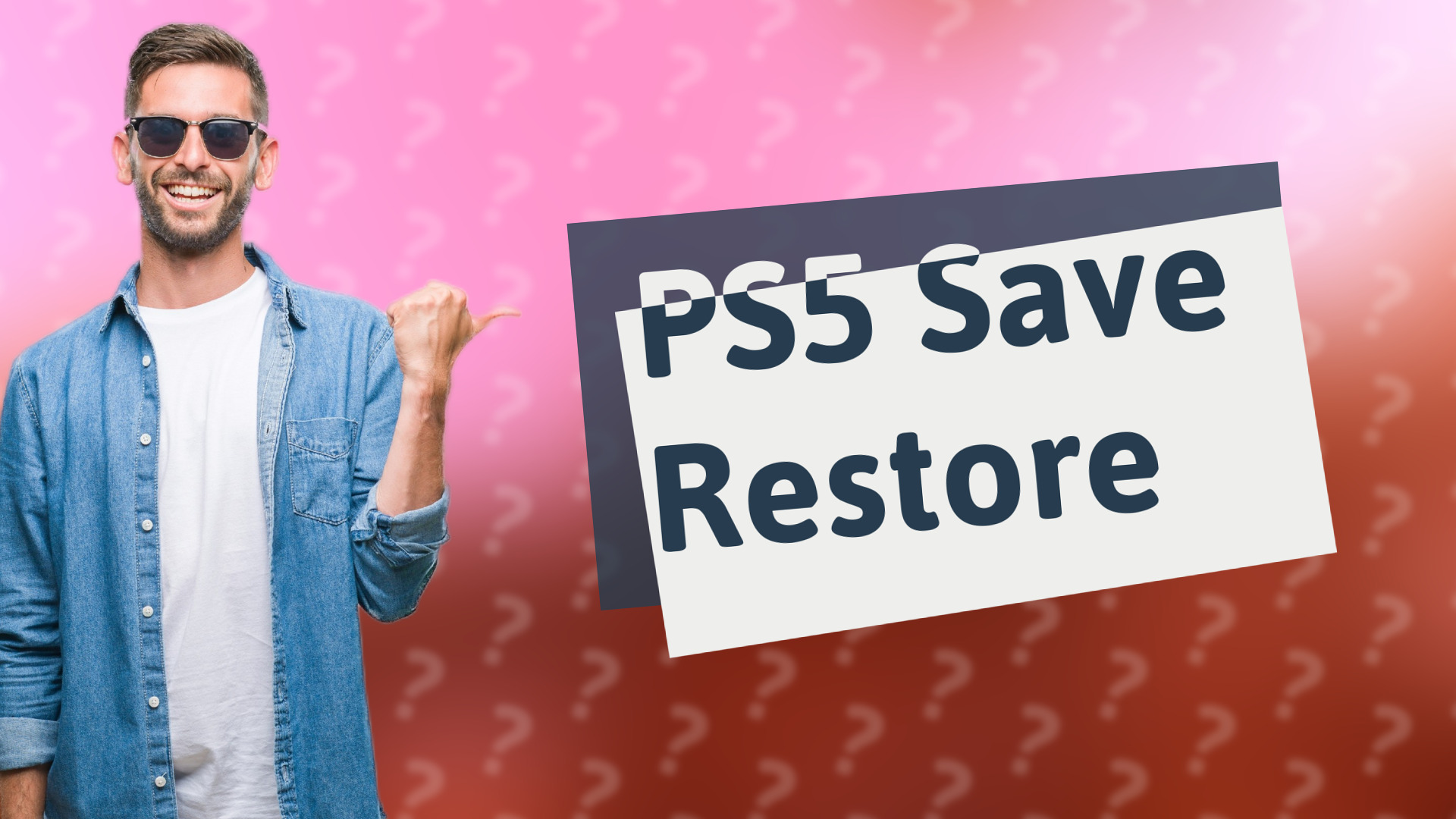 PS5 Save Restore