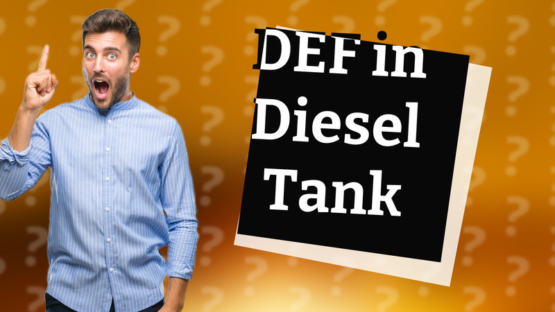 DEF in Diesel Tank