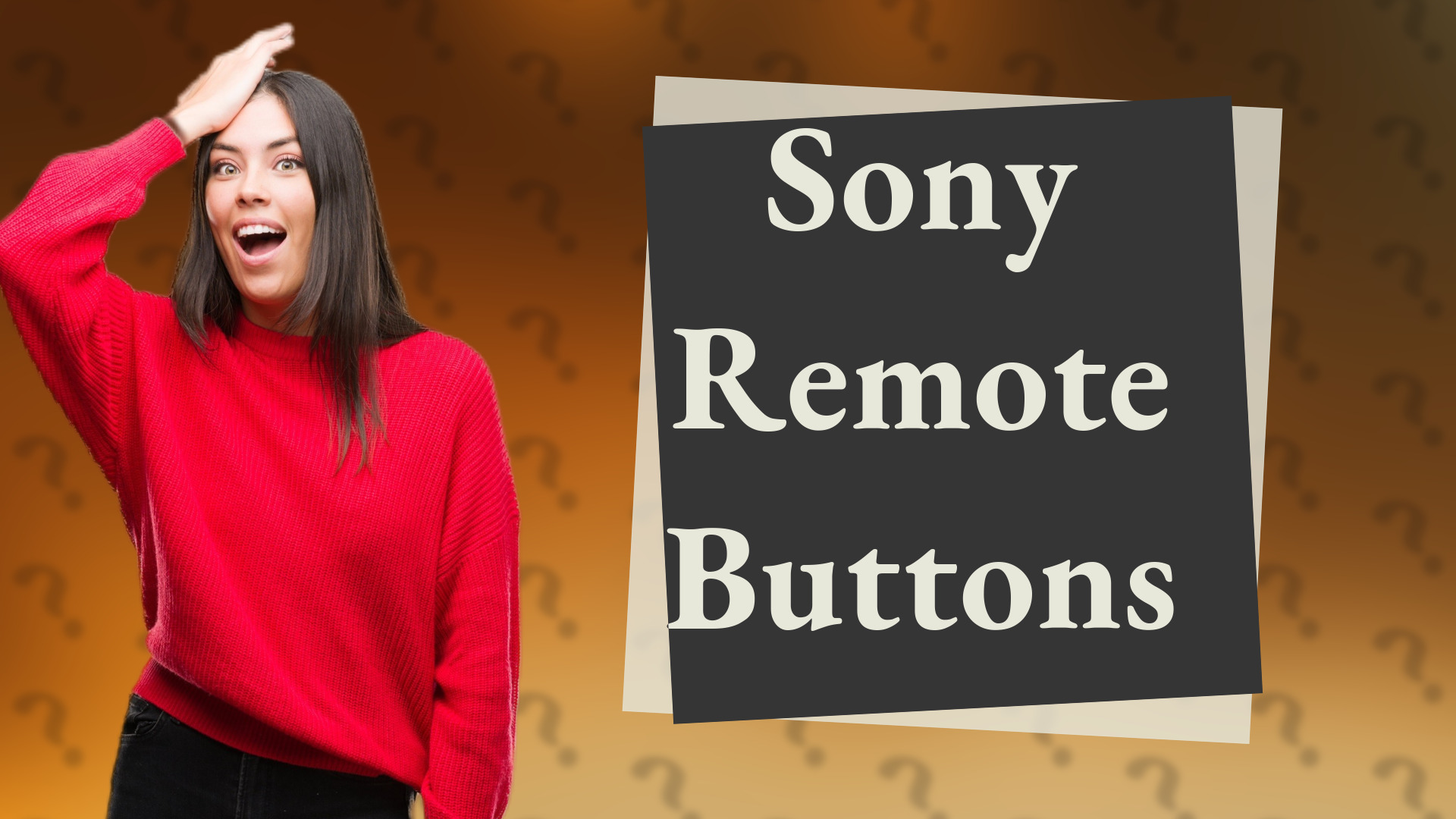 Sony Remote Buttons