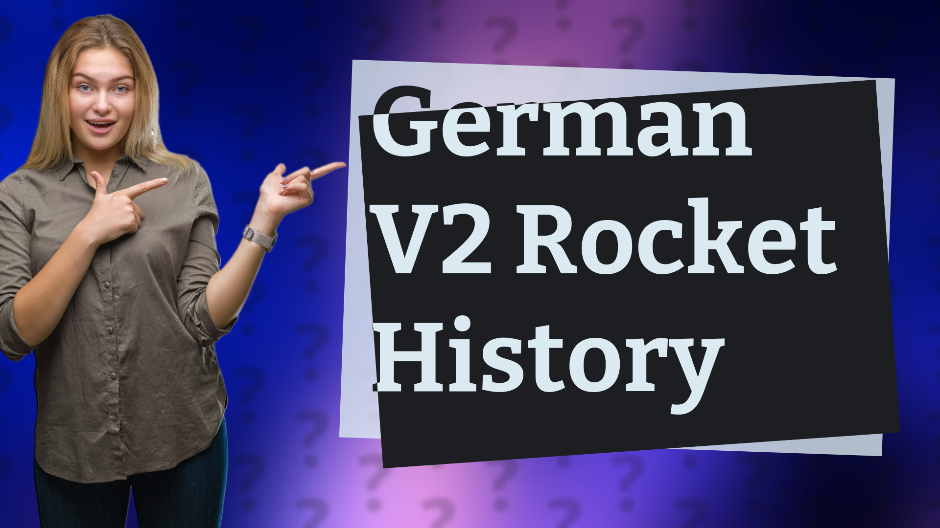 German V2 Rocket History