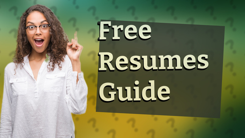 Free Resumes Guide