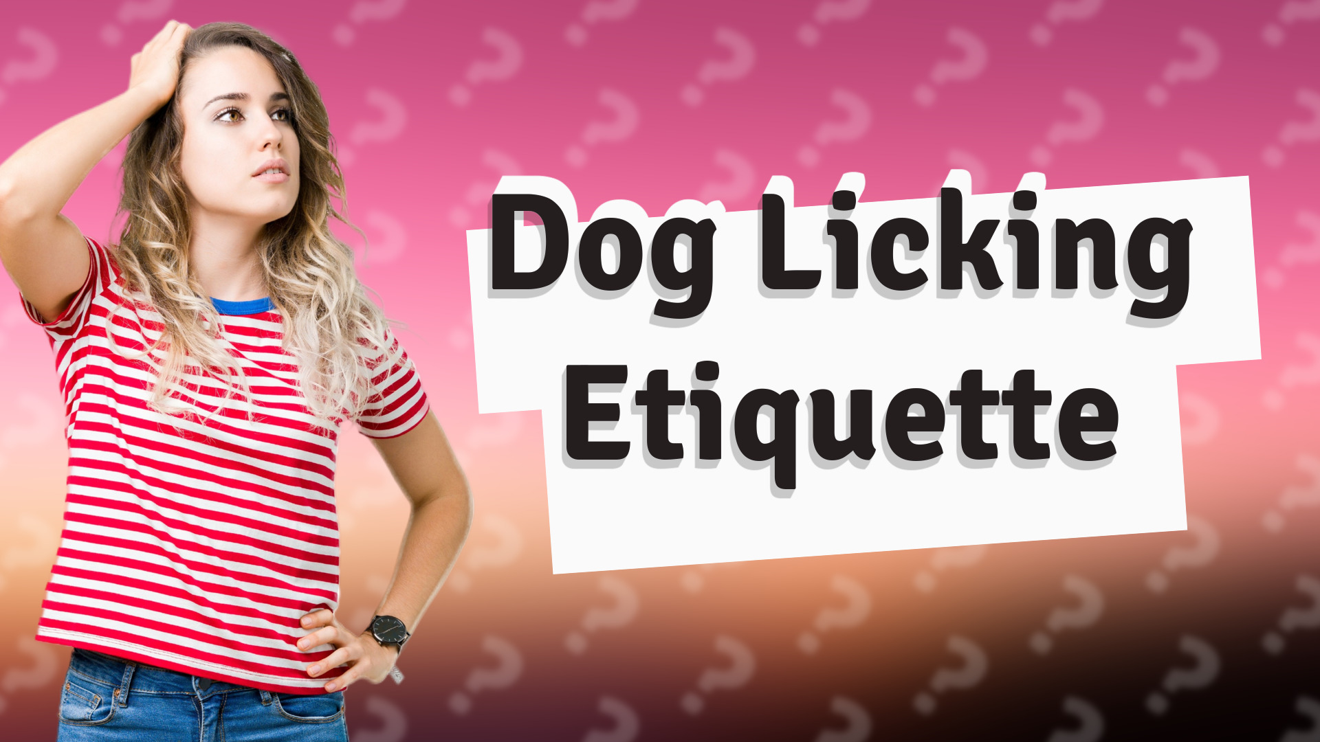 Dog Licking Etiquette