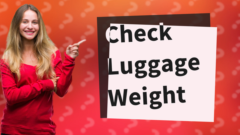 Check Luggage Weight