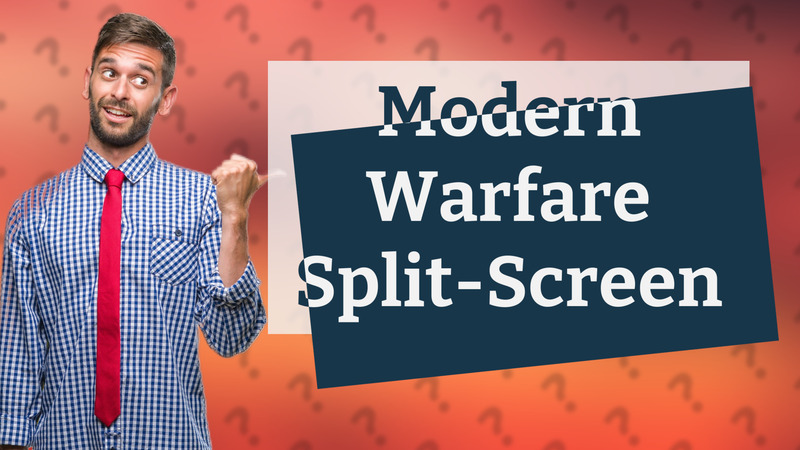 Modern Warfare Split-Screen