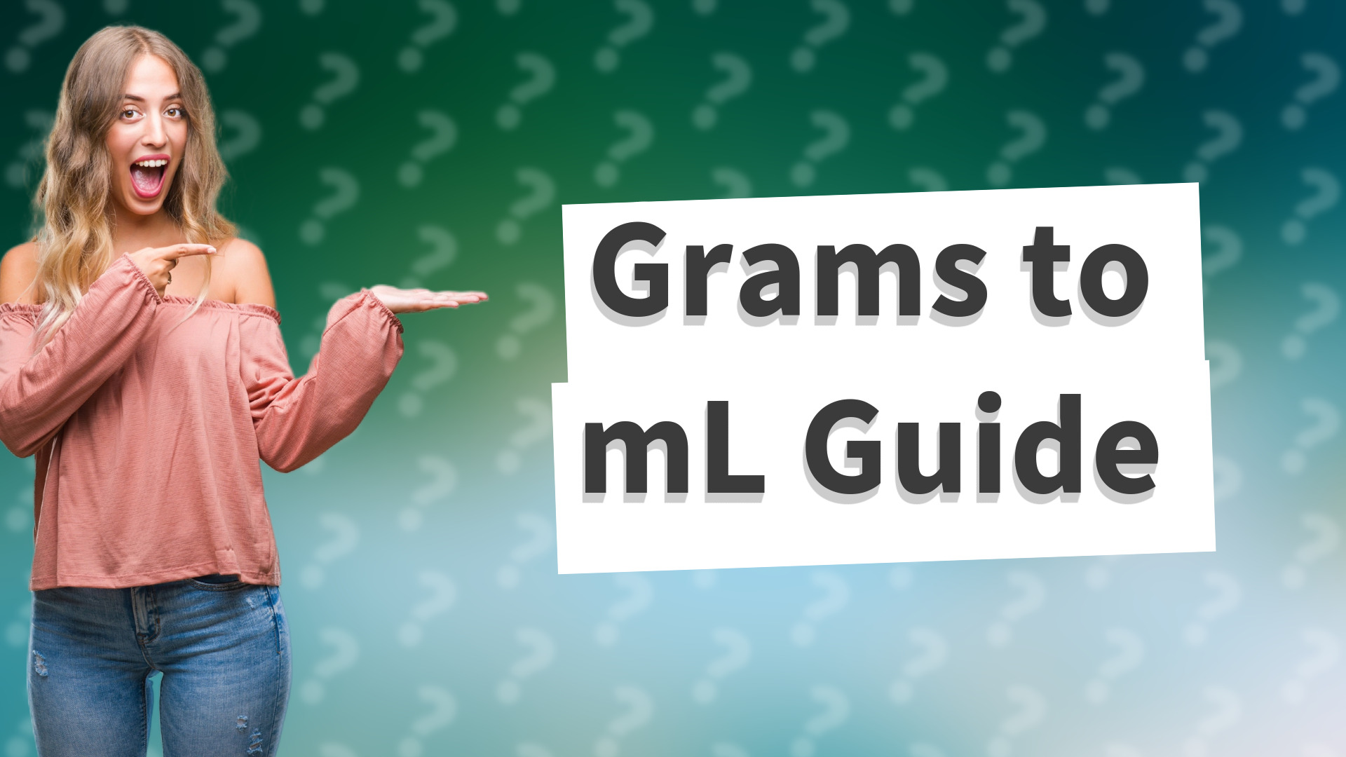 Grams to mL Guide