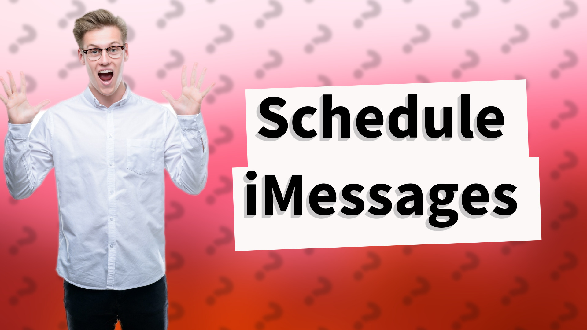 Schedule iMessages