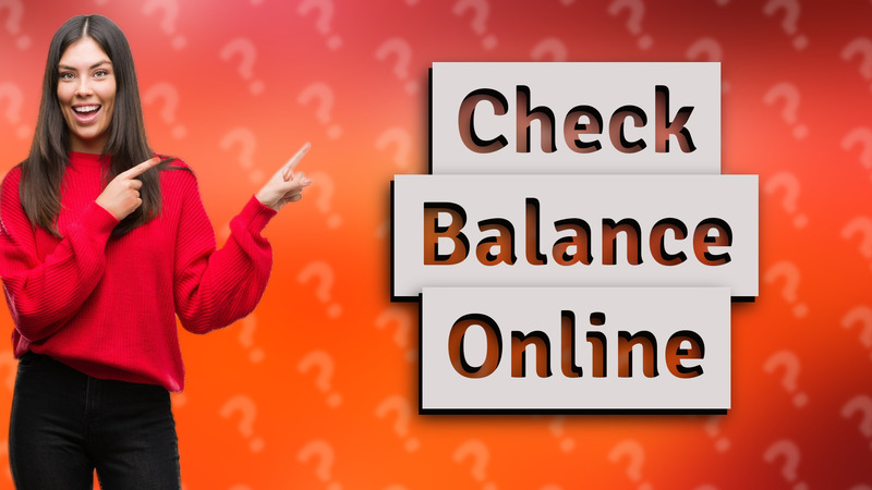 Check Balance Online