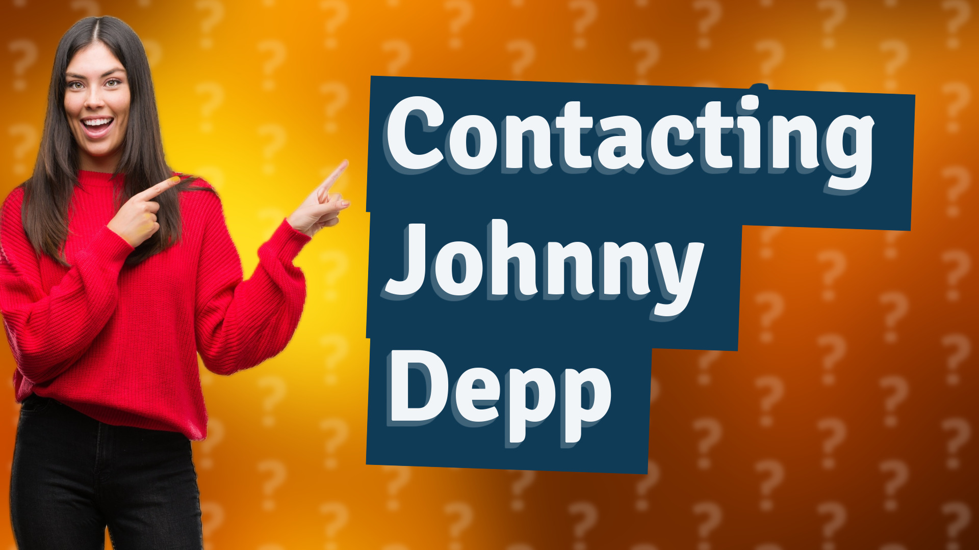 Contacting Johnny Depp