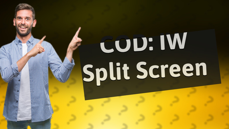 COD: IW Split Screen