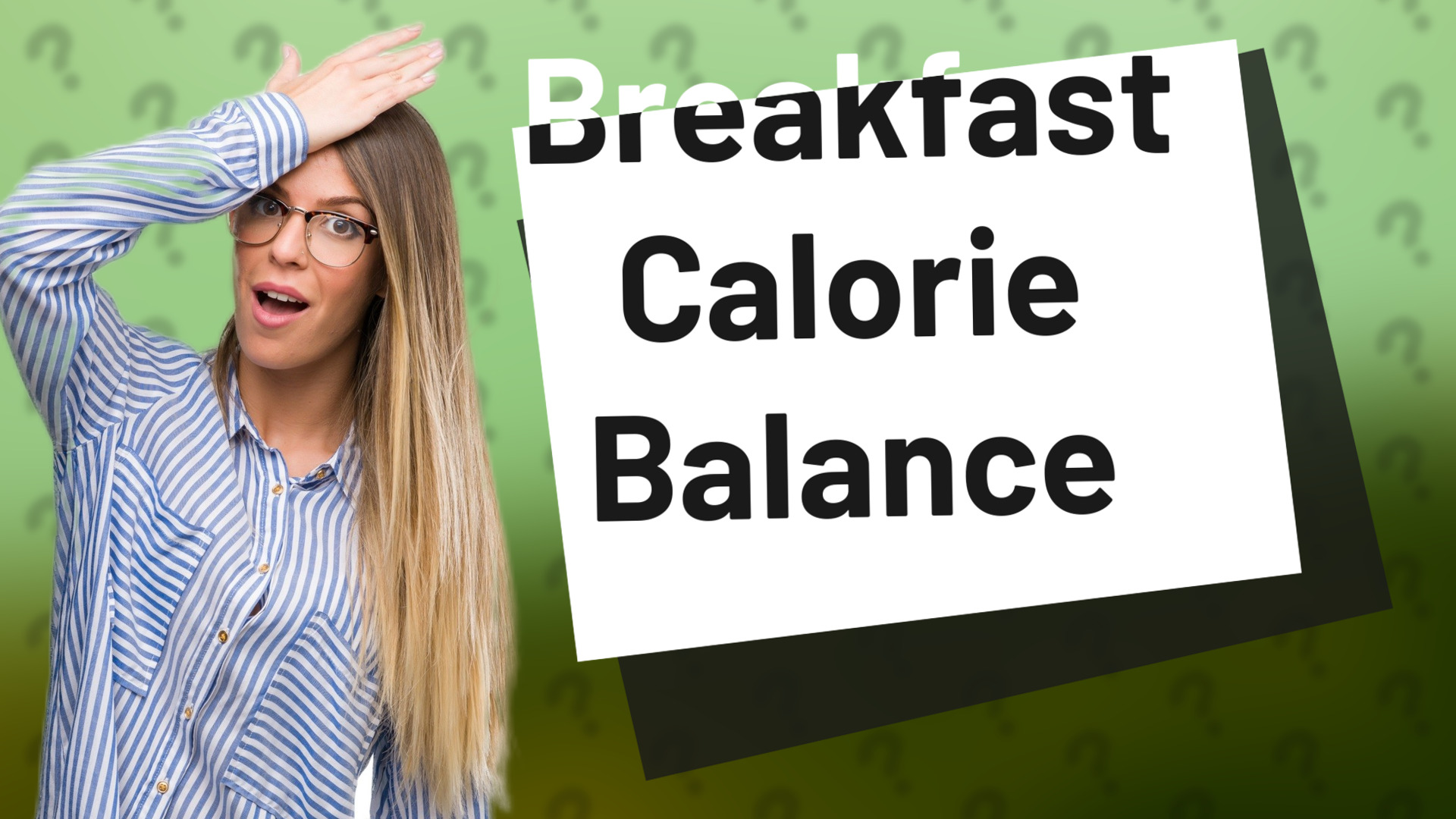 Breakfast Calorie Balance