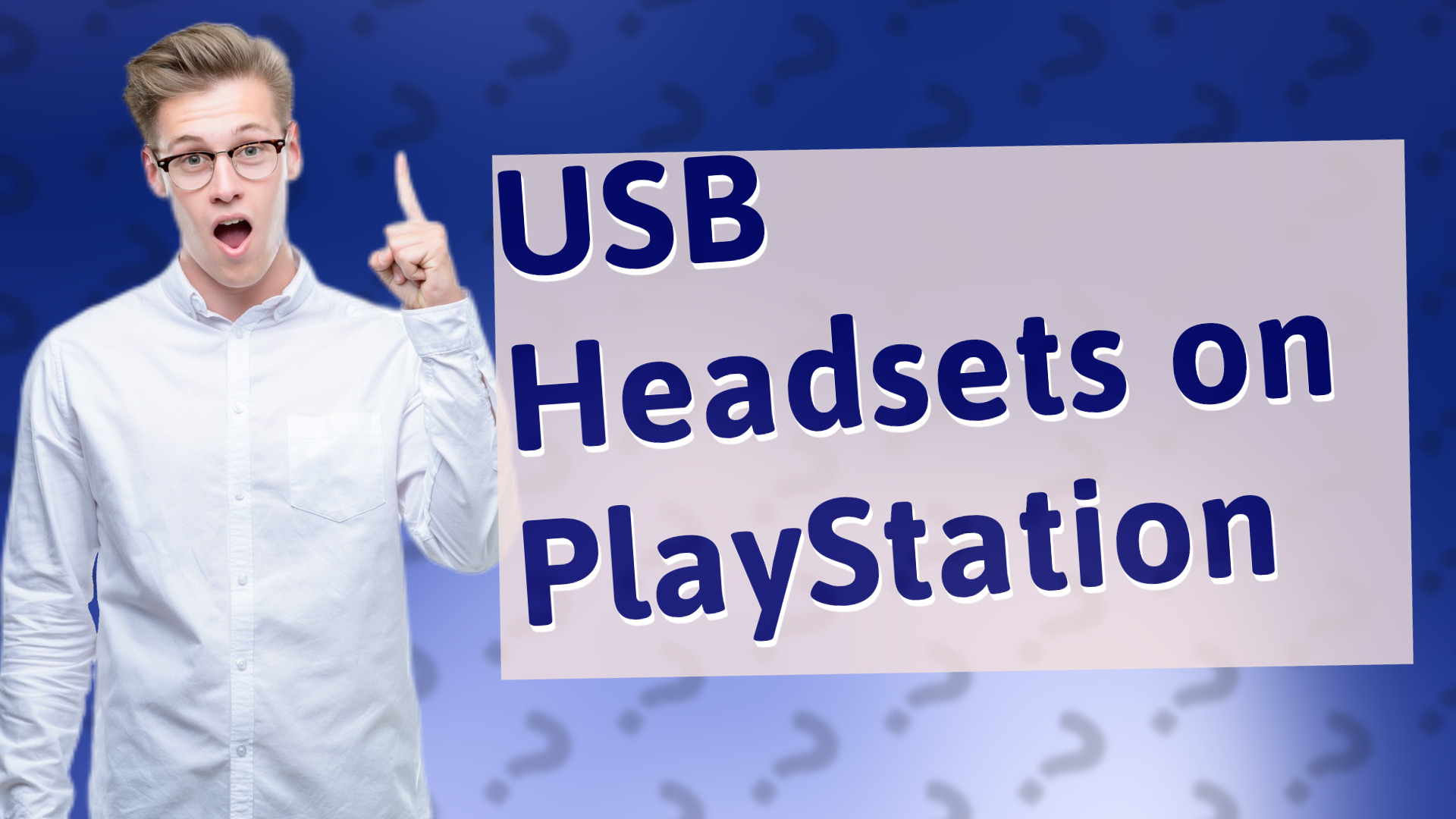 USB Headsets on PlayStation
