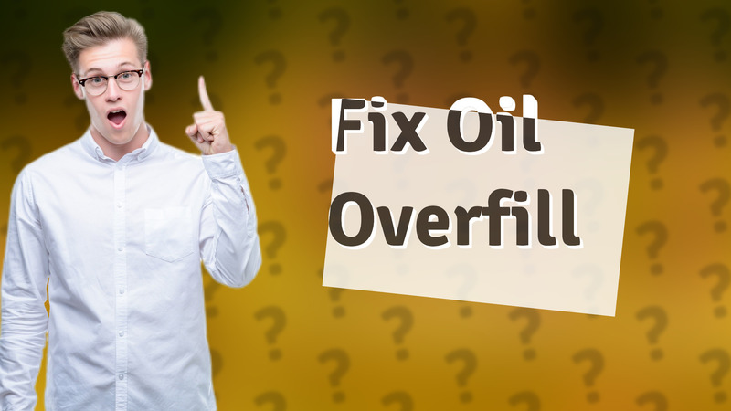 Fix Oil Overfill