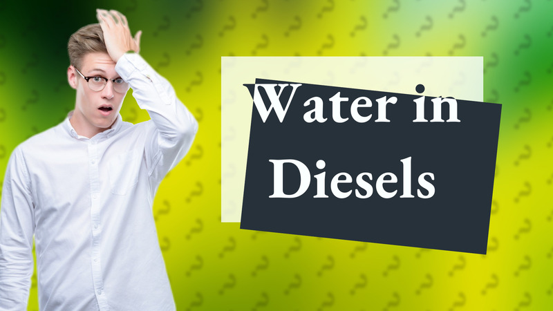 Water in Diesels