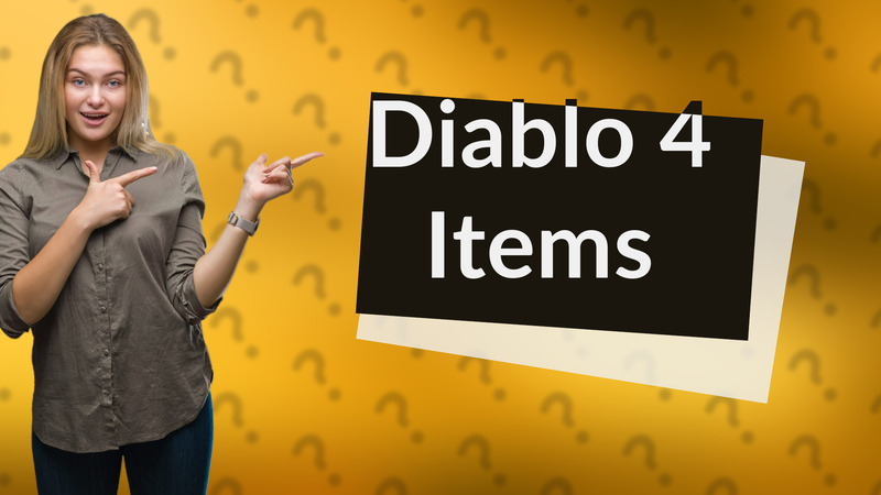 Diablo 4 Items