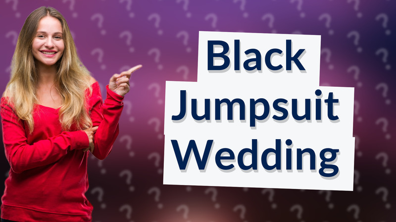 Black Jumpsuit Wedding