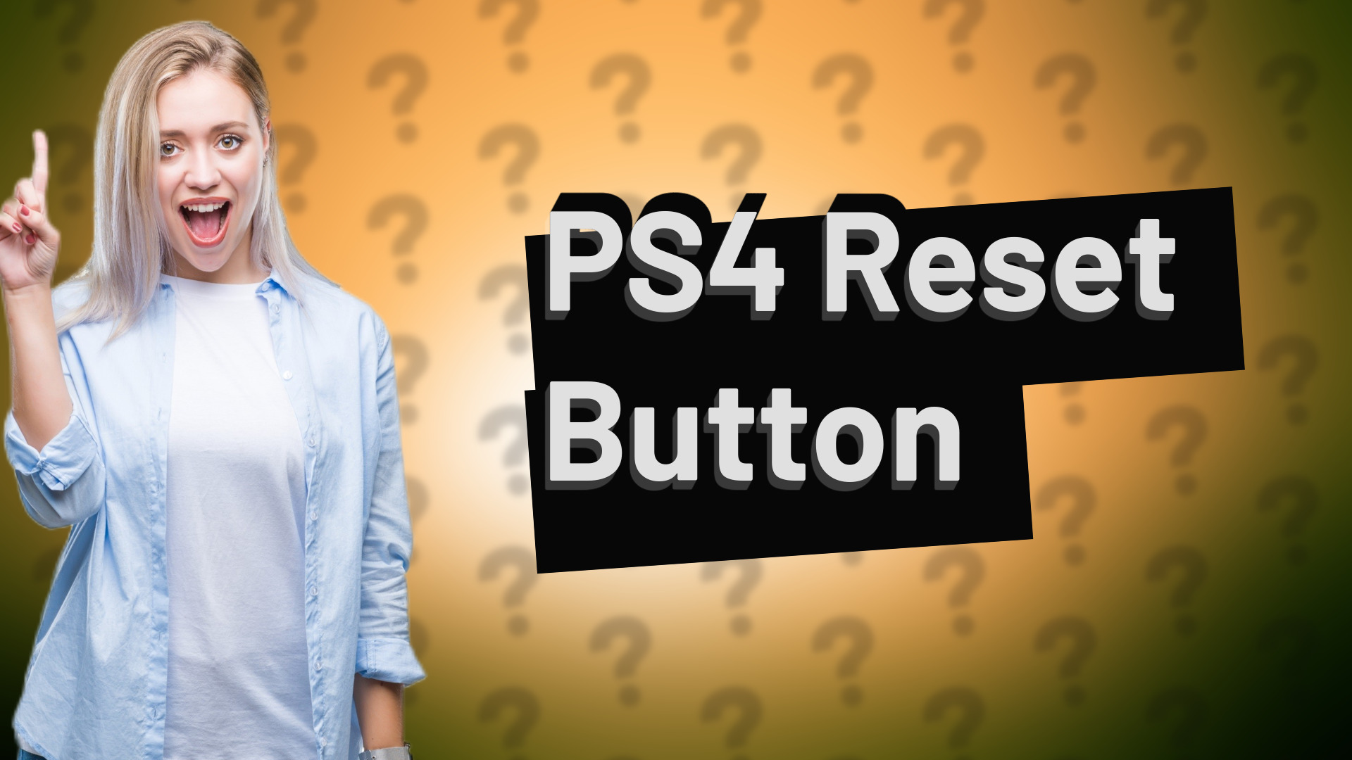 PS4 Reset Button