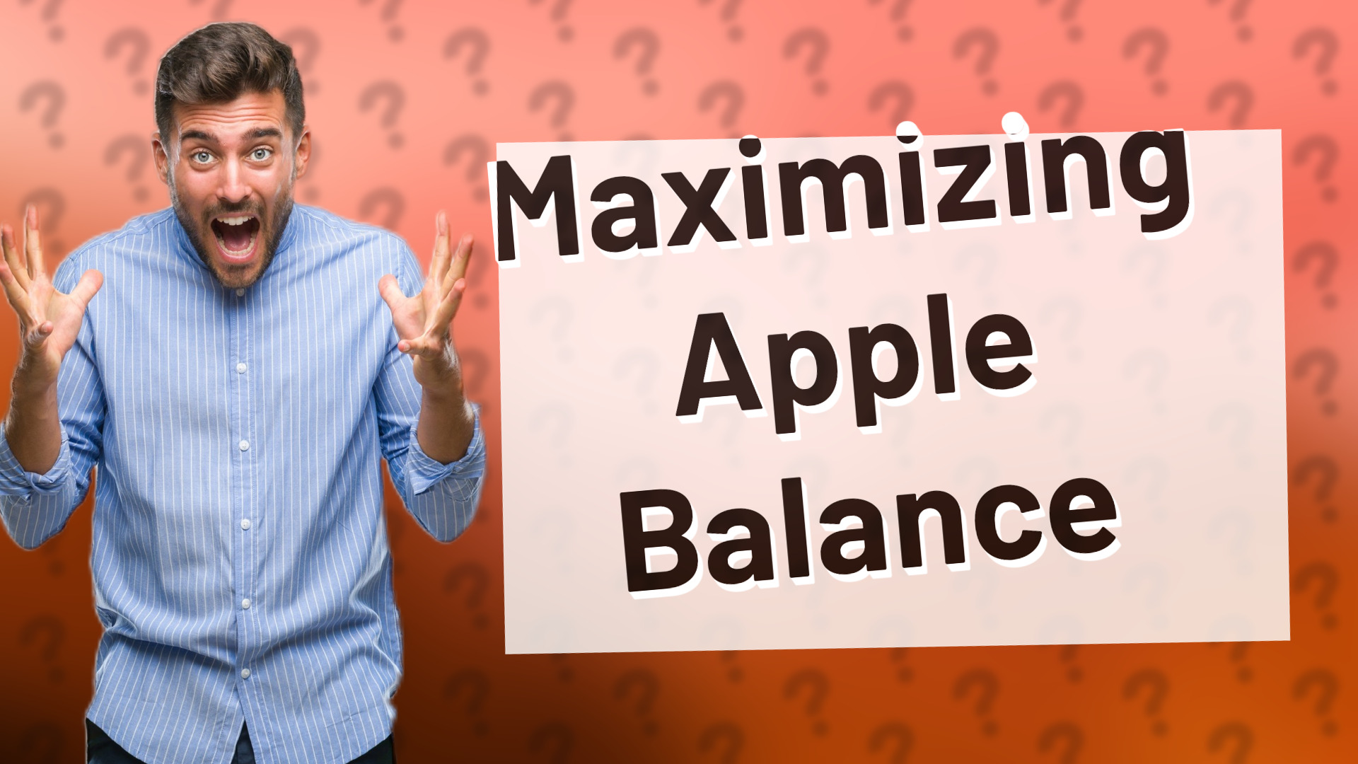 Maximizing Apple Balance