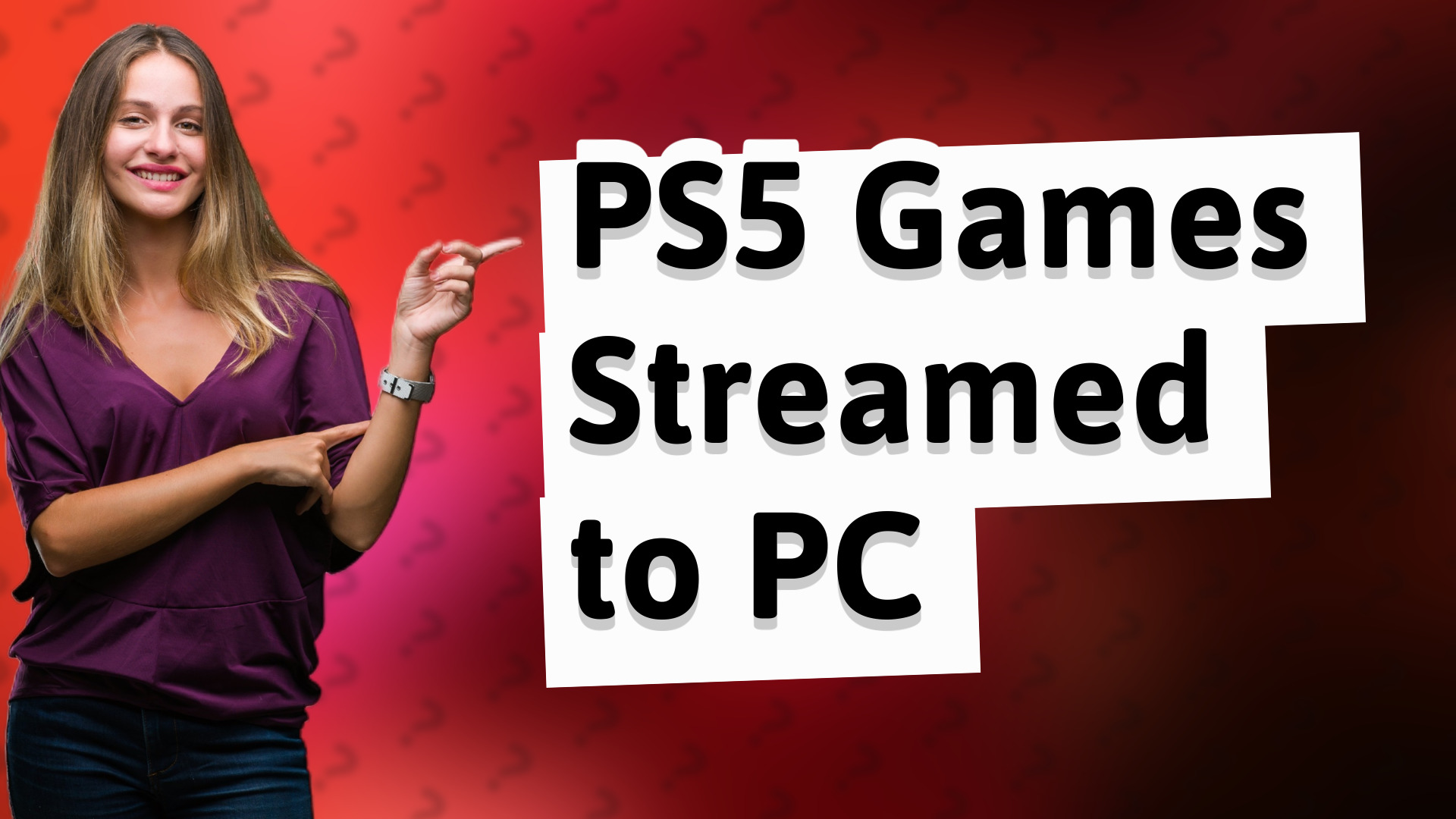 PS5 Games Streamed to PC