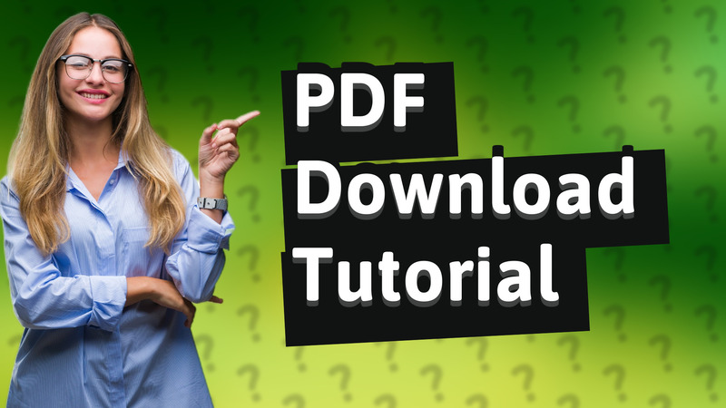 PDF Download Tutorial