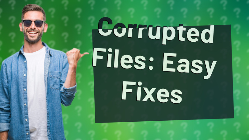 Corrupted Files: Easy Fixes