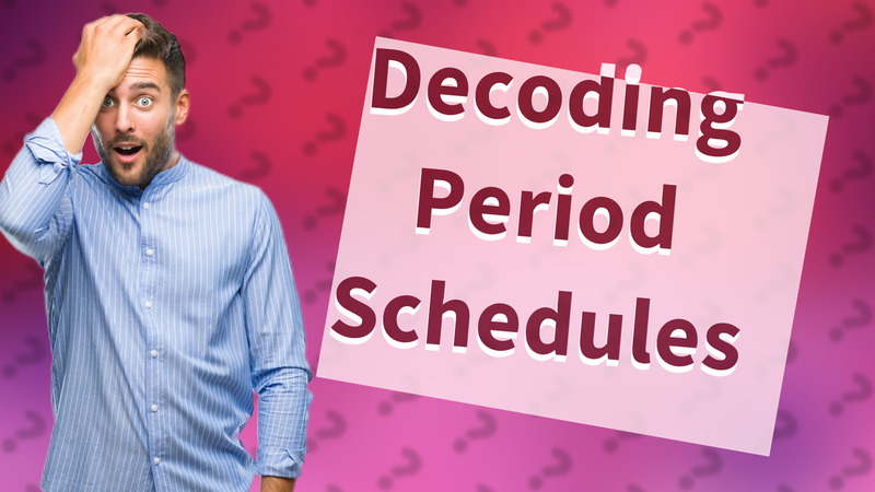 Decoding Period Schedules